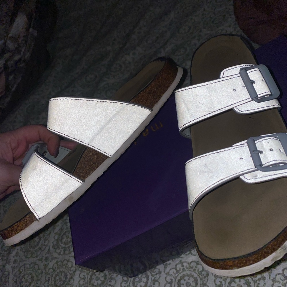 Madden girl Birkenstock slides sandals